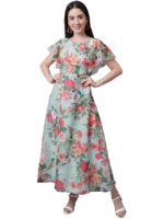 Women Maxi Gown(Light Green)