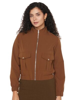 Women's Faux Fur-Lined Puffer Jacket with Detachable Hood - Warm, Stylish ( Mustard)