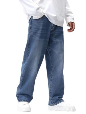 Baggy Fit Jean's for Man || Loose Fit High Rise Denim || Stretchable Casual Wear Jeans || Dance Rap Rapping Style Pant for Men