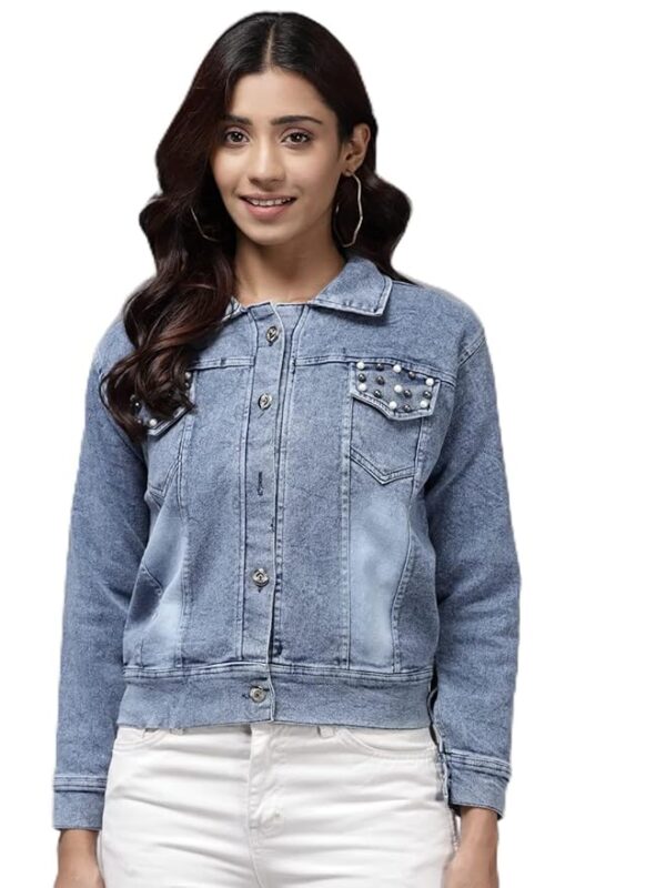 Women's Denim Regular A-Line Coat