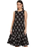 Women's Rayon Knee-Length A-Line Dress (Available in Plus Sizes)