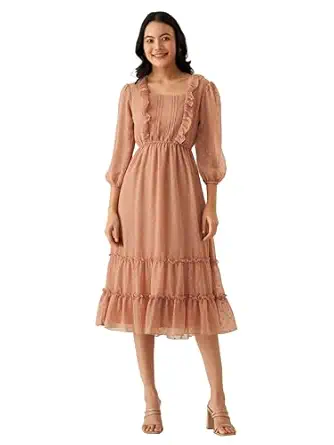 Dress for Women | One Piece Kurta Set | Tops for Women(Dusty Cream)