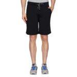 Men Athleisure Smart Tech Knit Shorts - Pack of 1 Easy Stain Release, Anti Stat, Ultra Soft(Black)