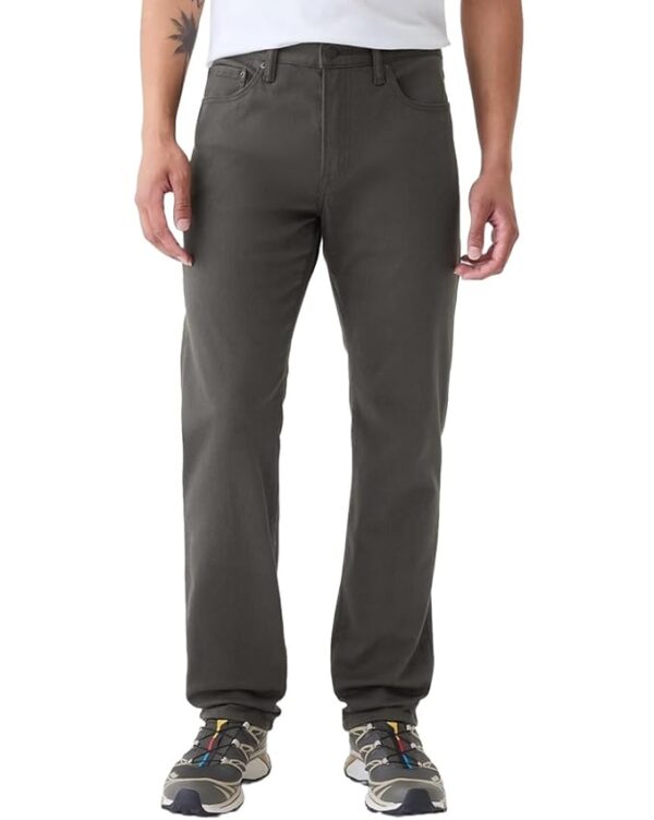 Men’s Straight Fit Mid Rise Heavily Washed Denim Jeans(Grey)