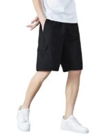 Men Shorts Cotton || Men Shorts Casual(Black)