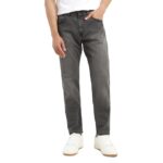 Men's Slim Tapered Fit Mid Rise Black Jeans