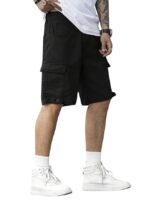 Men Shorts Cotton | Men Shorts Casual | Shorts Pant for Men | Half Pant for Man(Black)