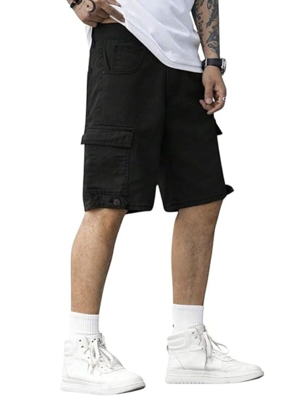 Men Shorts Cotton | Men Shorts Casual | Shorts Pant for Men | Half Pant for Man(Black)