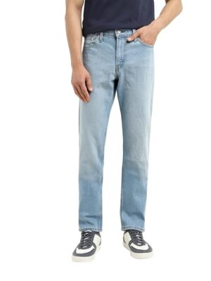 Men's Slim Fit Mid Rise Blue Jeans