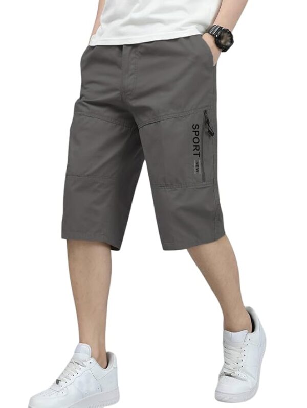 Men's Solid Cotton Shorts | Shorts Pant for Men | Shorts for Men( Dark Grey)