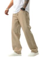 Jeans for Men| Baggy Fit Cotton Pant for Men || Relaxed FIT Denim Jeans(KHAKI)