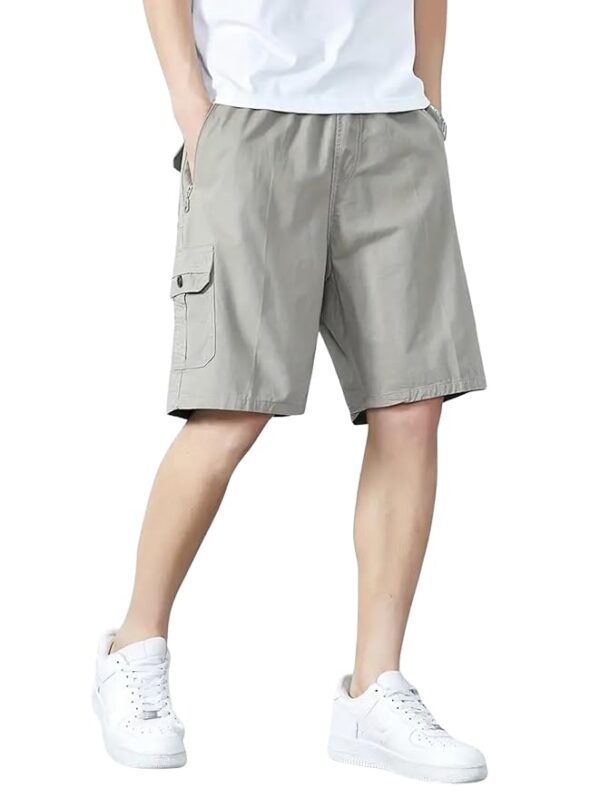 Men Shorts Cotton || Men Shorts Casual(Light Grey)