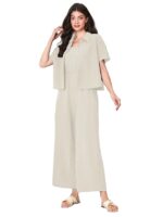 Jumpsuit for Women || Coord Set For Women(Cream)
