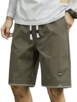 Men Shorts Cotton Casual (Shorts-35-38)( Khaki)