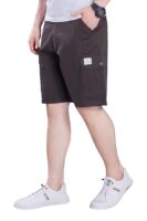 Men's Relaxed Loose Fit Cotton Cargo Shorts(Dark Grey)