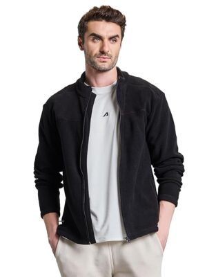 Sweatshirt for Man Stylish Sweatshirts for Men Breathable Jacket for Men (Black)