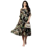 One Piece Dress for Women | Dresses for Women | Dress for Women Stylish | Dress (Black)