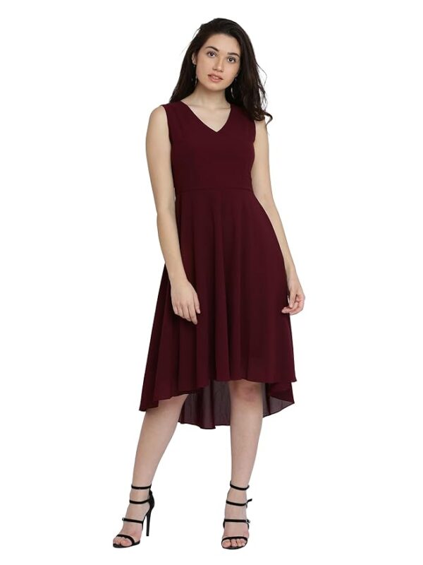 Women's High-Low Midi Skater Dress
