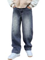 Men's Straight Fit Jeans – Classic Denim with Comfortable Fit, Durable Fabric, and Timeless Style
