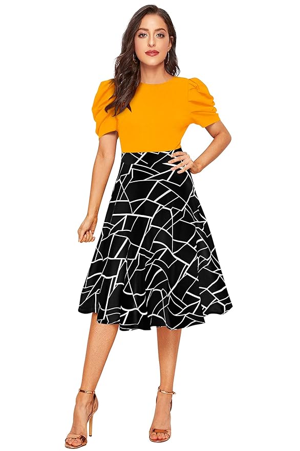 Women's A-LINE Knee Length Dress