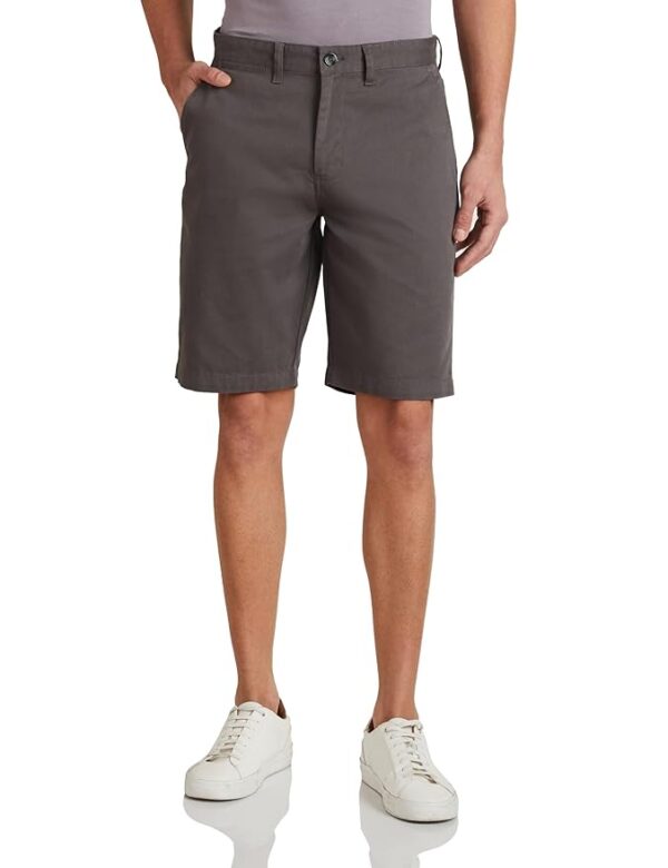 Men's Cotton Regular Fit Chino Shorts |Slant Pockets(Grey)