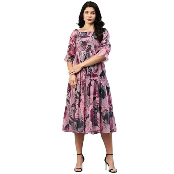 One Piece Dress for Women | Dresses for Women | Dress for Women Stylish | Dress (Pink)