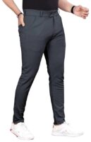 Men's Slim Fit Cargo Trousers | Stretchable Formal Men Trousers | Stylish Slim Fit Trouser for Men | Polycotton Knitted Fabric Pant for Man