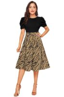 Women's A-LINE Knee Length Dress
