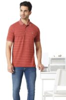 Men's Cotton Regular Fit Polo T-Shirt(Red)