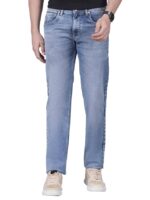 Men's Solid Regular Fit Casual Jeans