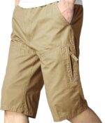 Men Khaki Shorts Cotton Casual (Shorts-29-32)