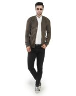 Men's Front Open Buttoned Full Sleeve Solid Color Cardigan/Woolen Jacket/Waist Coat