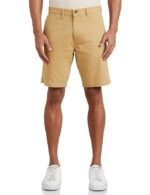 Men's Cotton Rich Stretchable Regular Fit Chino Shorts |Slant Pockets(Beige)