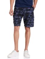 Men's Cotton Cargo Regular Fit Shorts | Casual Chinos(Navy)