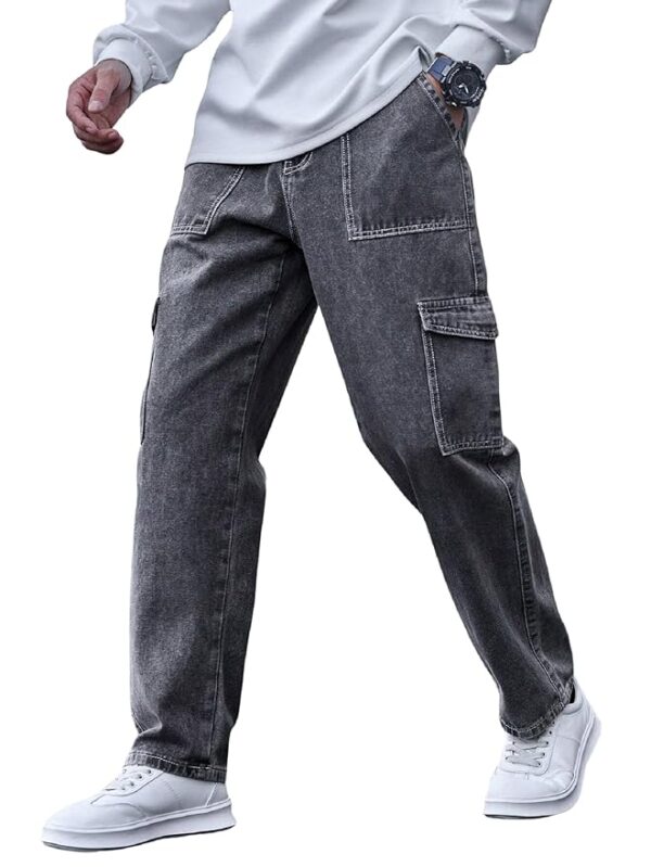 Jeans for Men || Men's Regular fit Stylish Jeans (Grey)