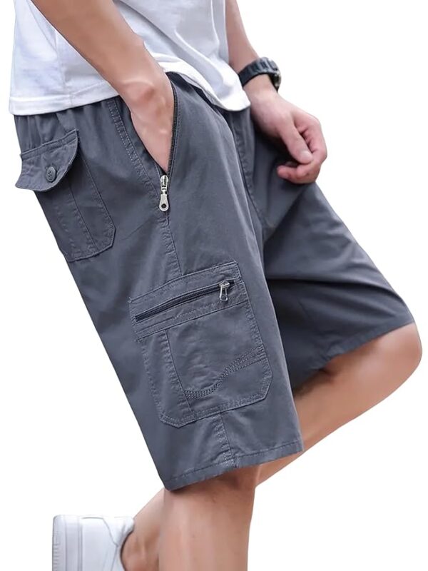 Men Shorts Cotton || Men Shorts Casual( Grey)