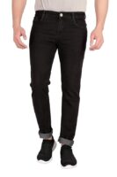 Jeans for Men Slim Fit Stretchable Casual Pants(Black)