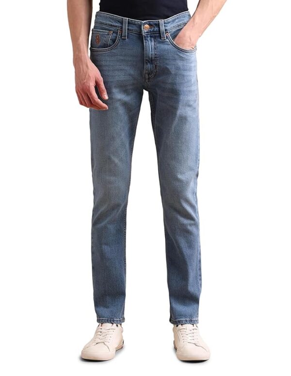Men's Slim Fit Mid Rise Jeans