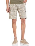 Men's Cotton Cargo Regular Fit Shorts | Casual Chinos(Khaki)