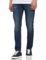 Men's Tapered Fit Mid Rise Tape Vapour Fit Low Waist Jeans