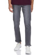 Light Grey Men's Relaxed Cotton Lycra Stretchable Jeans