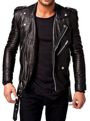 Viper Black Leather Jacket for Men | Full Sleeve | Latest Stylish Jacket | Winter Wear Bomber Jacket for Everyday Wear