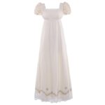 Regency Dresses for Women Luxurious Lace Empire Waist Dress