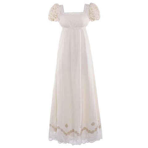 Regency Dresses for Women Luxurious Lace Empire Waist Dress