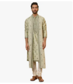 Green All Over Butta Embroidered Kurta Set | Ethnic WEAR | Green